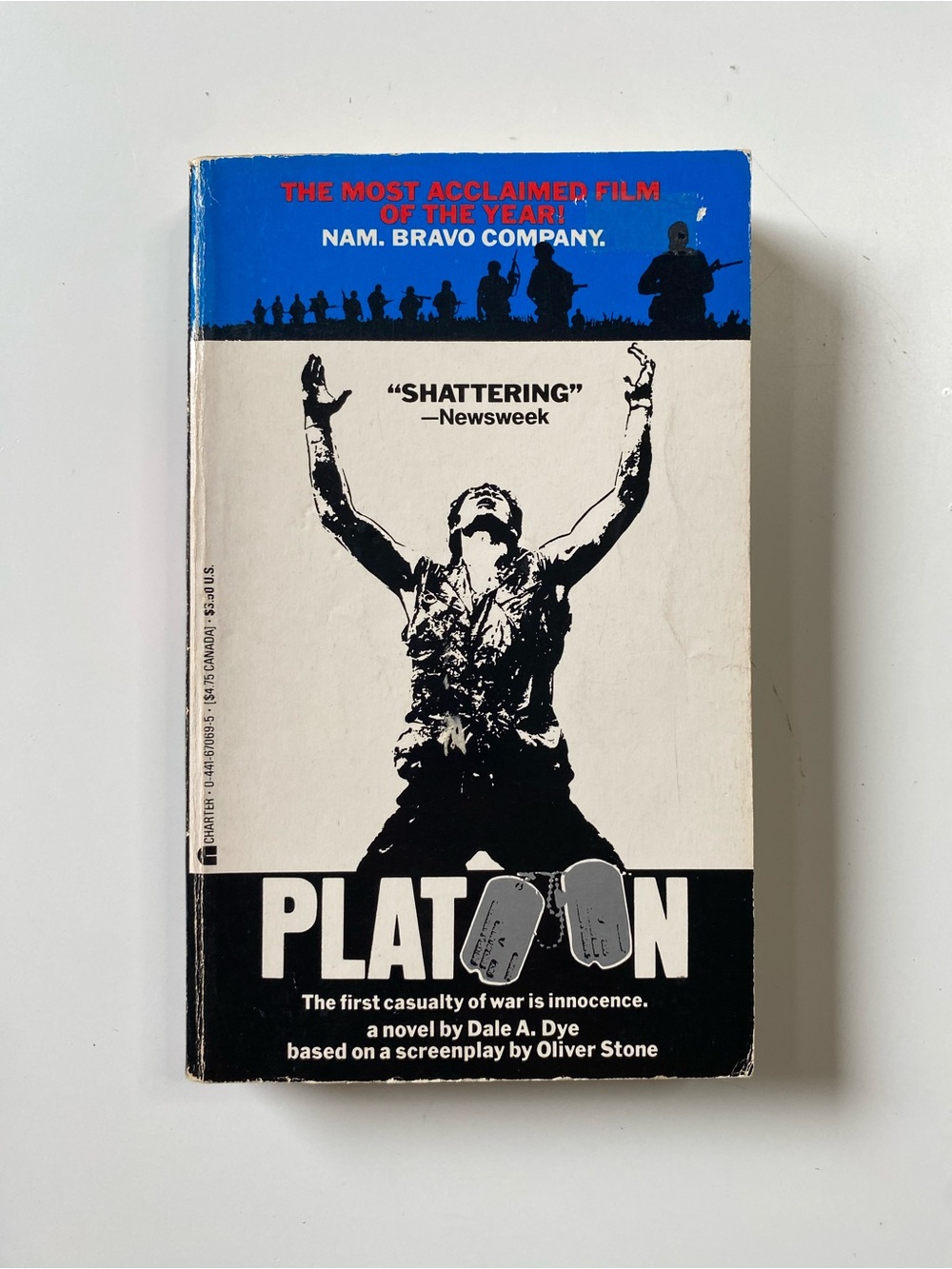 Platoon by Dale A. Dye (Paperback, 1986) Oliver Stone Vietnam War Movie Tie-In